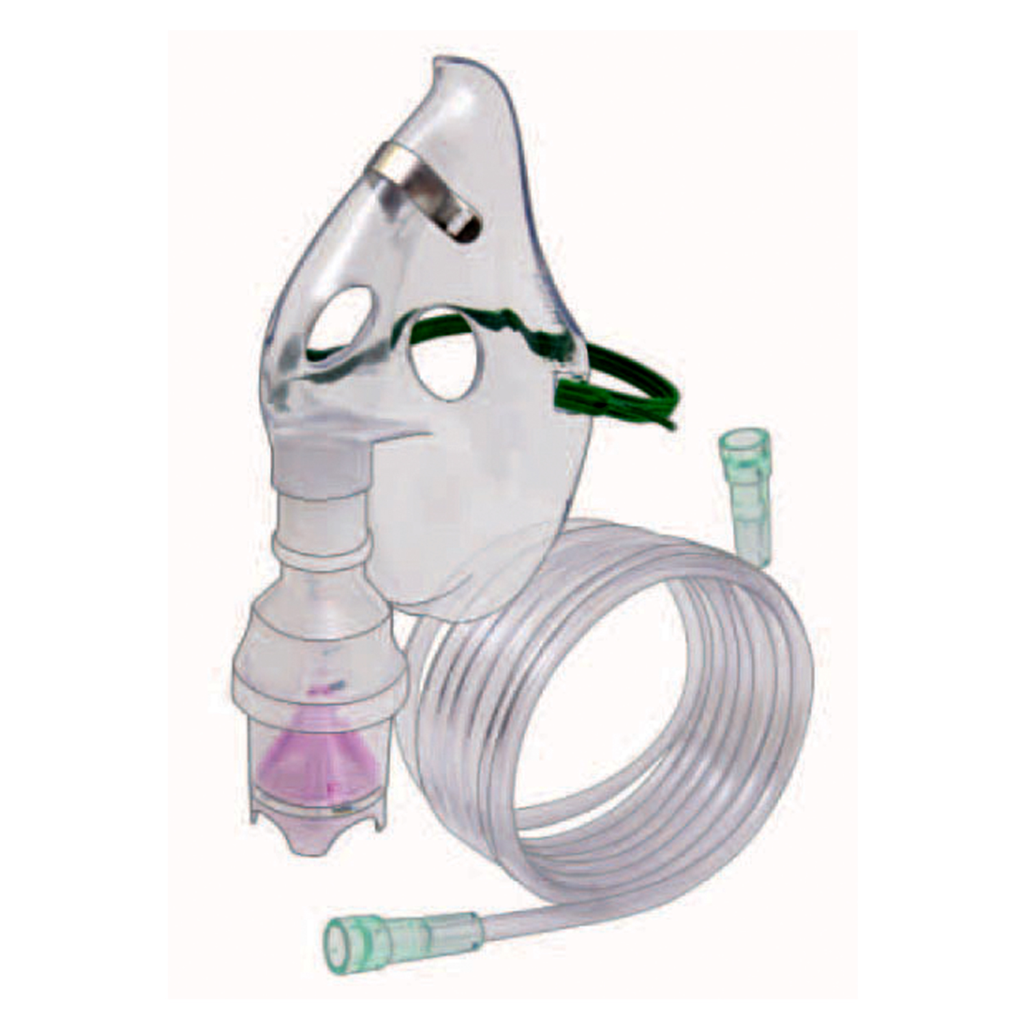 Nebulizer Kit With Adult Aerosol Mask - 7ft Oxygen Tubing - 50 Units