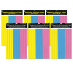 Ashley Productions&reg; Die-Cut Magnetic Pink/Blue/Yellow Sentence Strips, 2.75" x 11", 3 Per Pack, 6 Packs ASH10129-6