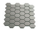 Multiplier Grey 2″ Hexagon Mosaic Matte