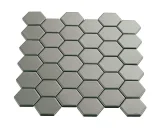 Multiplier Grey 2″ Hexagon Mosaic Matte Multiplier Grey 2″ Hexagon Mosaic Matte