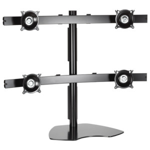 Monitor Mount, Steel, Black, 28.5 H x 34.5 W x 14.5 D in.