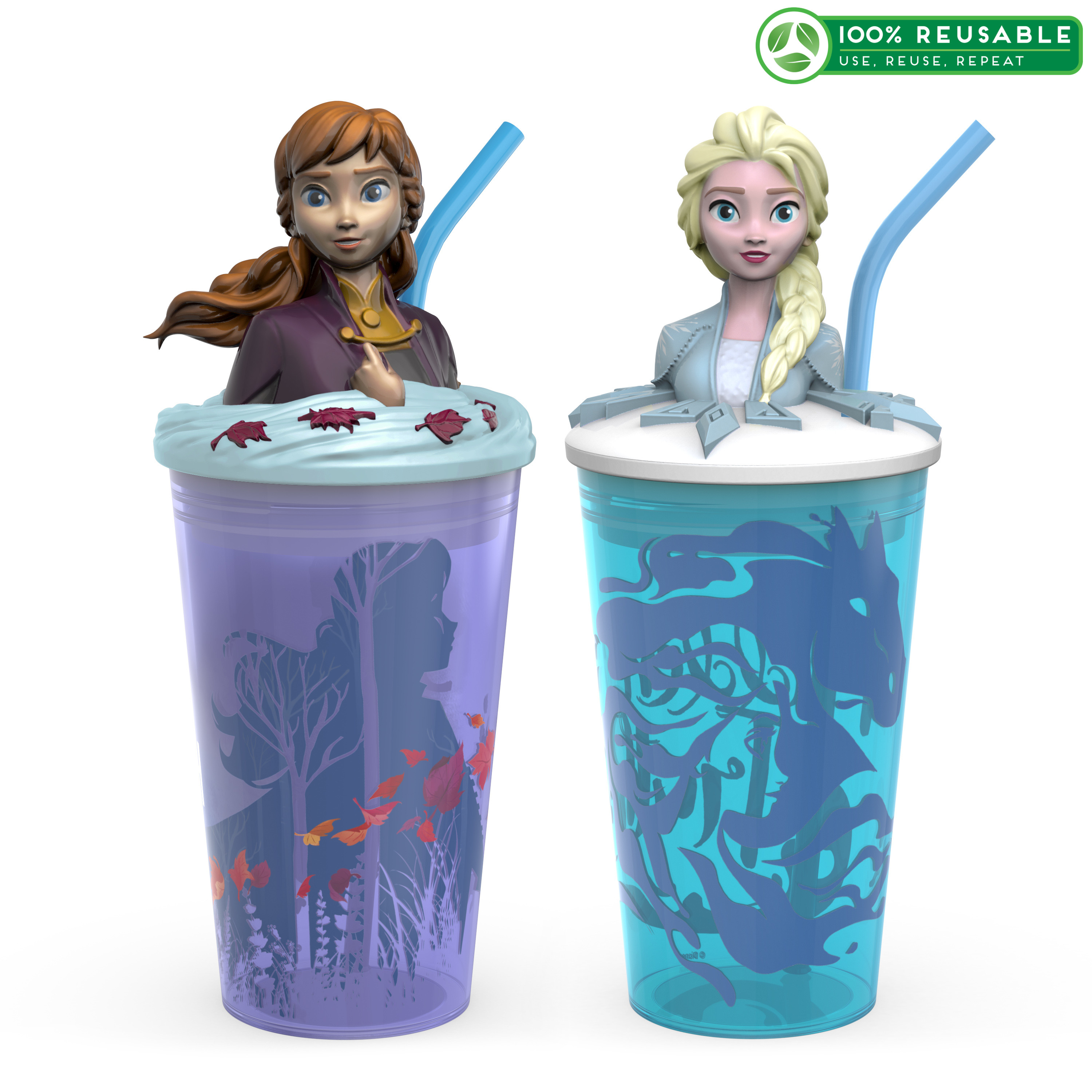 Disney Frozen 2 Movie 15 ounce Kid’s Tumbler, Anna and Elsa, 2-piece set slideshow image 1 Disney Frozen 2 Movie 15 ounce Kid’s Tumbler, Anna and Elsa, 2-piece set slideshow image 1