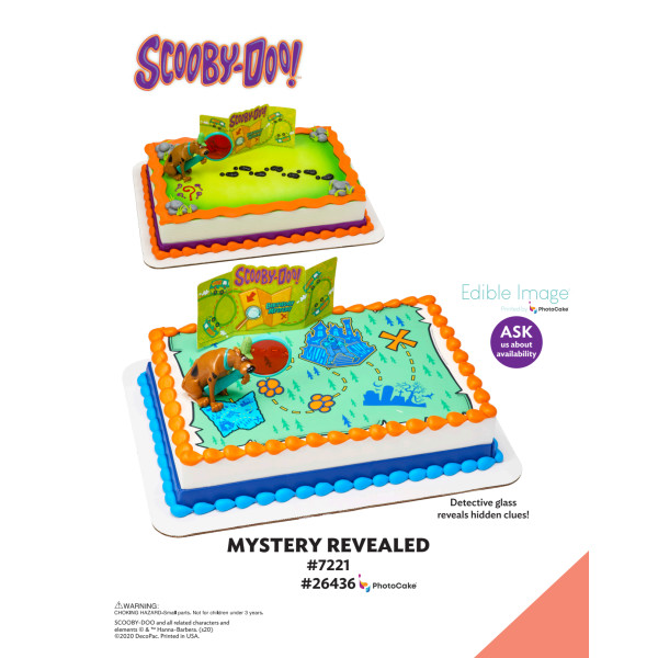 Scooby-Doo!™ Mystery Revealed The Magic of Cakes® PhotoCake® Enhanced Background and Icing Page