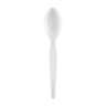 Dixie®, Heavy-Weight Disposable Plastic Teaspoons, White