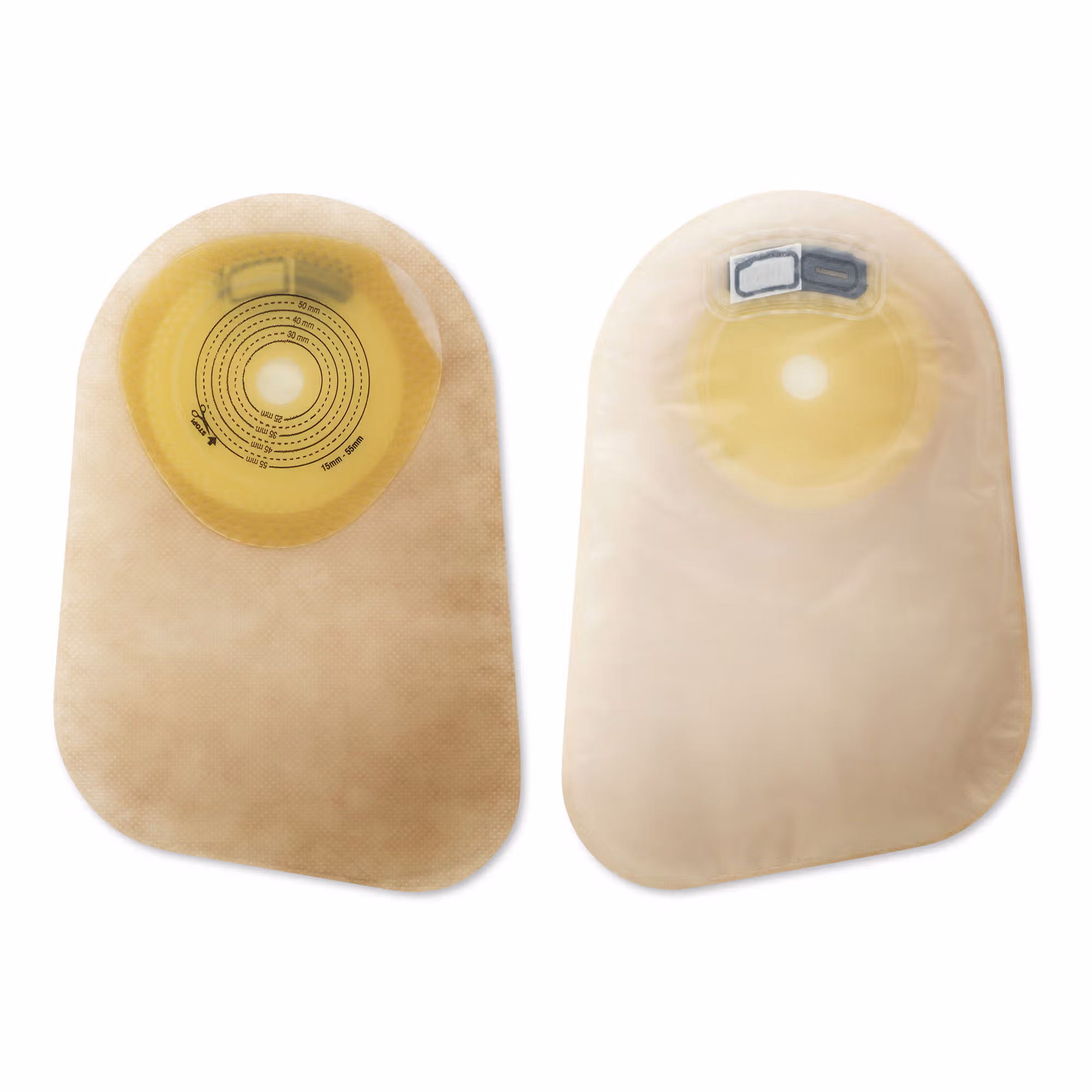 Premier™ 1-Piece Transparent Colostomy Pouch, Cut to Fit Stomas up to 55 mm