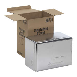 Georgia Pacific, Single-Fold Folded Towel Dispenser, Chrome