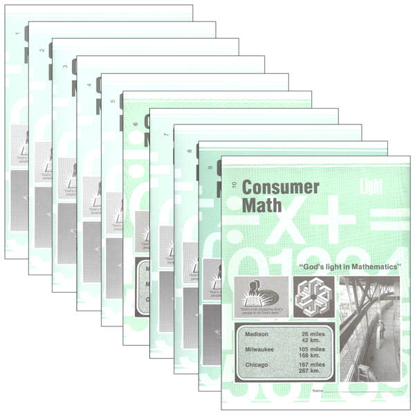 Christian Light Consumer Math LightUnit Set