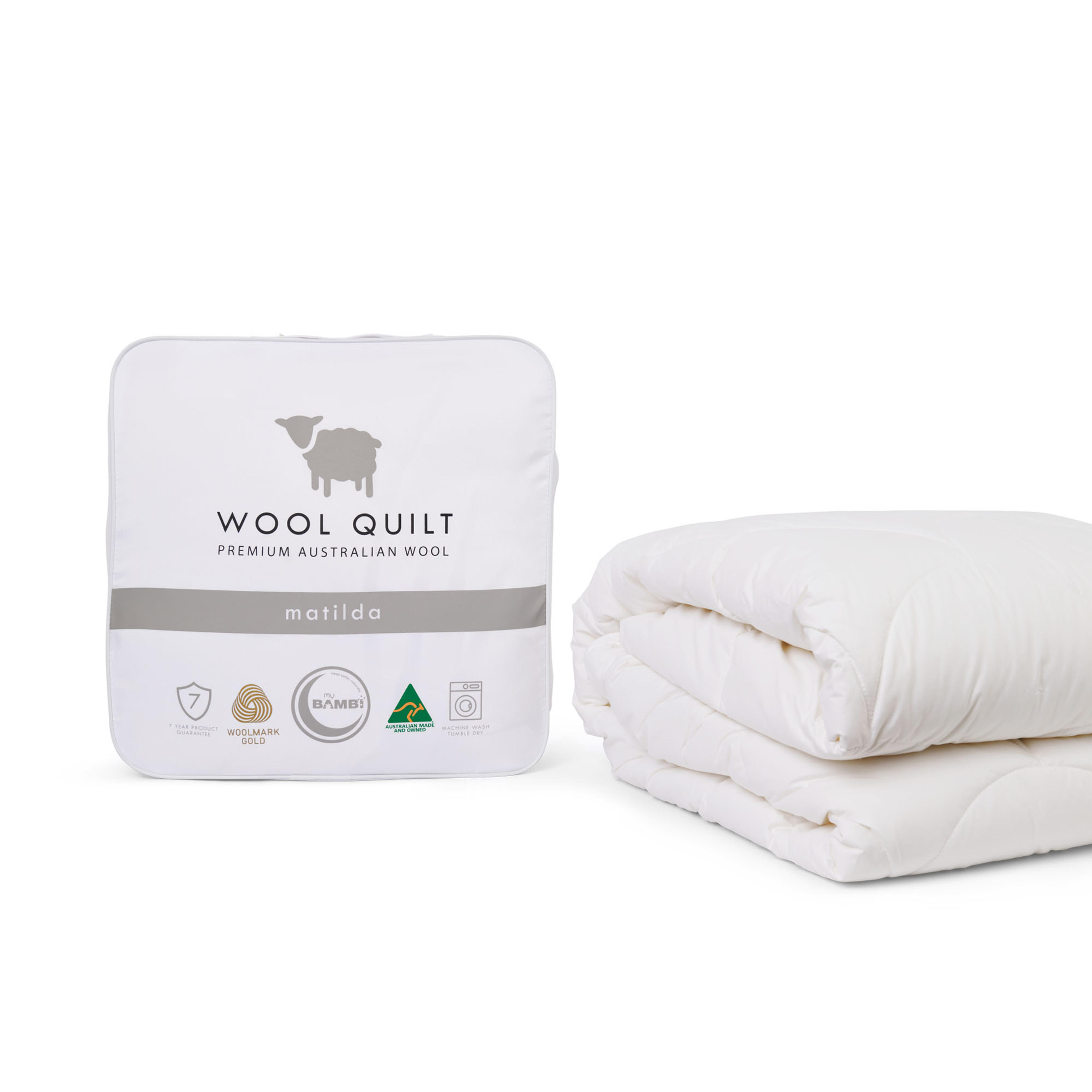 Product image of the  Bambi Matilda Wool 500Gsm Quilts & Comforter, White from Forty Winks