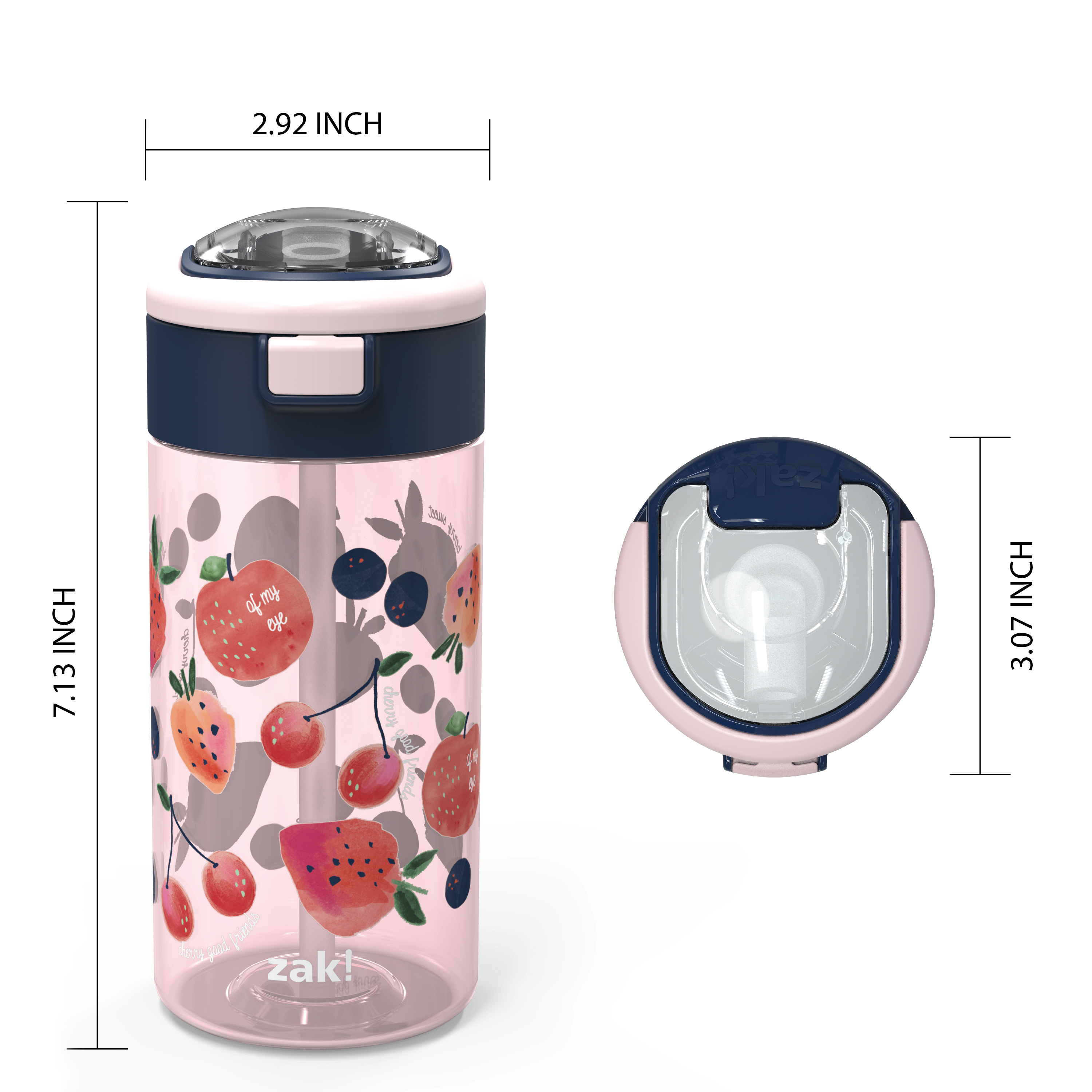 Genesis 18 ounce Water Bottles, Fruit, 2-piece set slideshow image 8 Genesis 18 ounce Water Bottles, Fruit, 2-piece set slideshow image 8