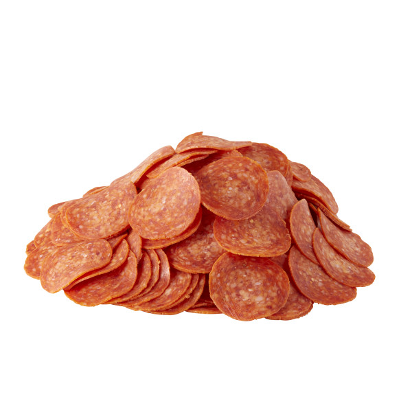 FONTANINI(r) Sliced Pepperoni, 14 slices per oz, 2/12.5 lb . C1C0 - Front Center Out of Package (Hi Res)