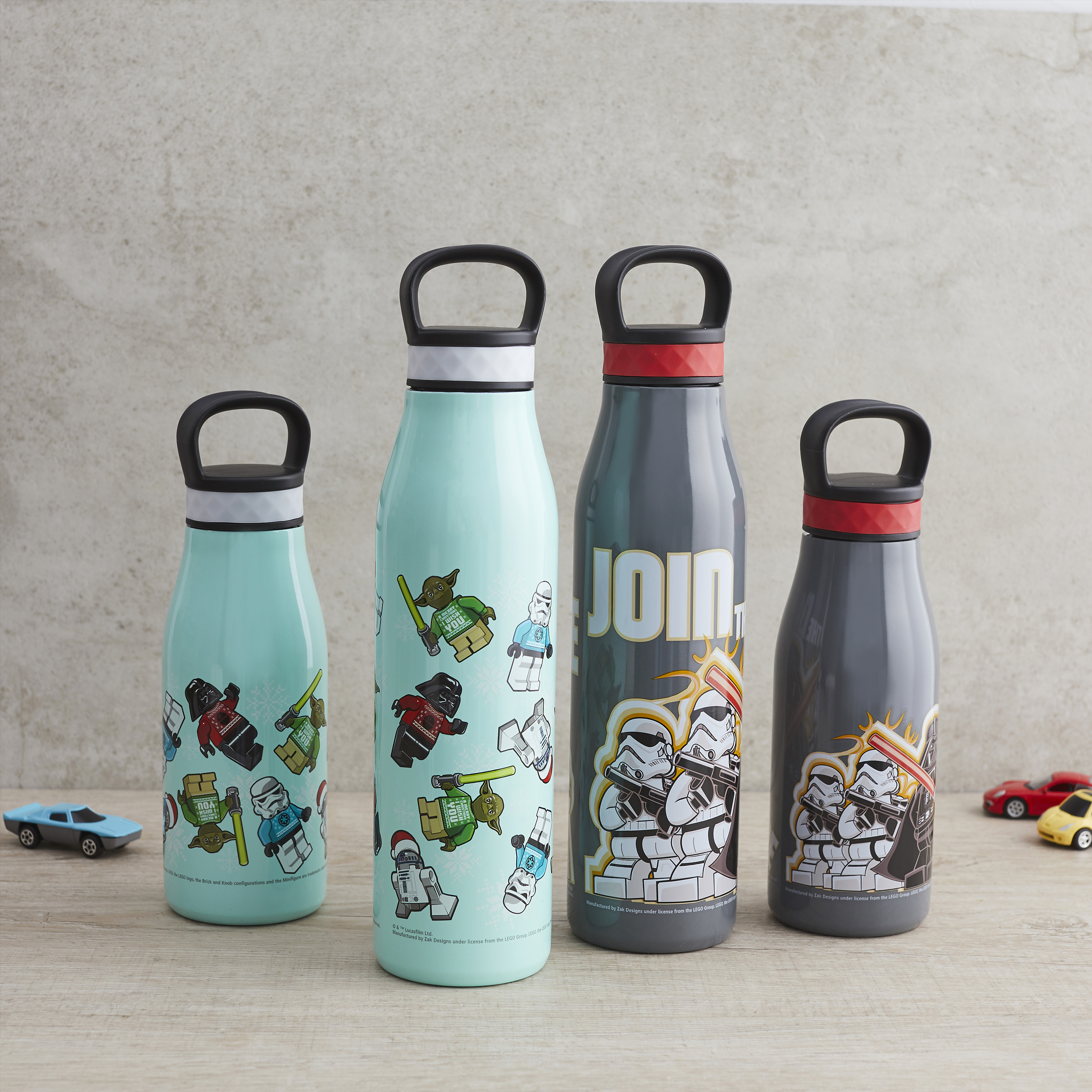 Lego Star Wars 12 ounce Stainless Steel Vacuum Insulated Water Bottle, Darth Vader, Stormtroopers and Yoda slideshow image 3 Lego Star Wars 12 ounce Stainless Steel Vacuum Insulated Water Bottle, Darth Vader, Stormtroopers and Yoda slideshow image 3