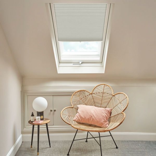 Thermashade Light Grey Pleated blind