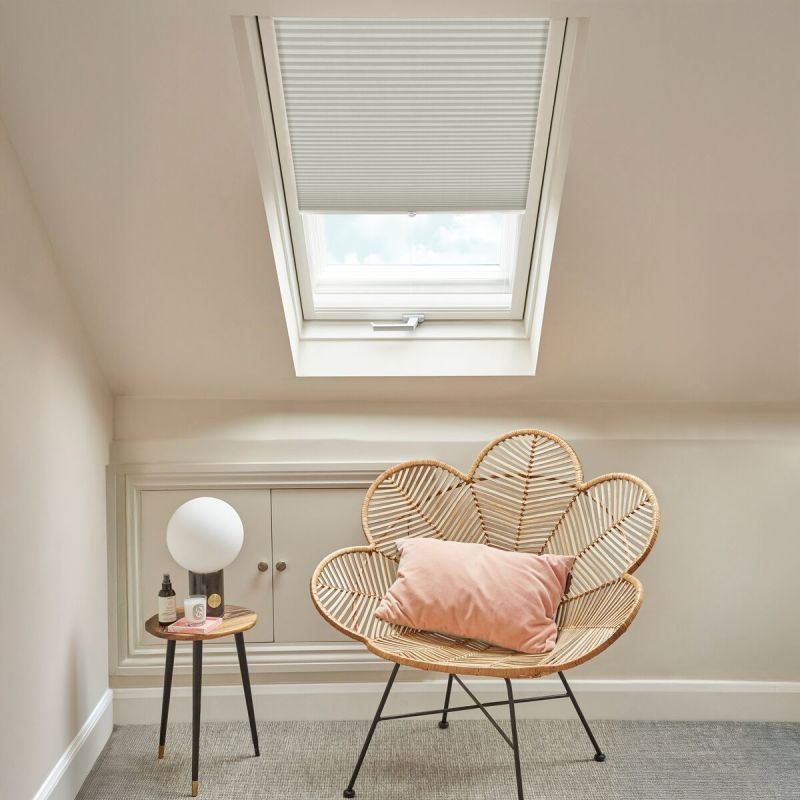 Thermashade Light Grey Pleated blind