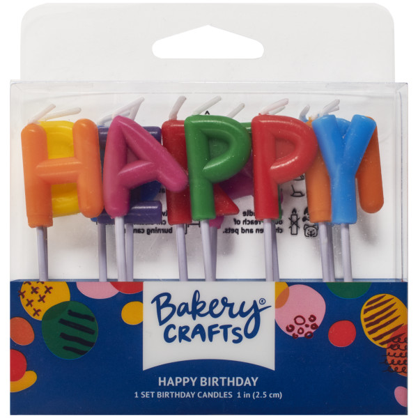 Happy Birthday Letters Specialty Candles