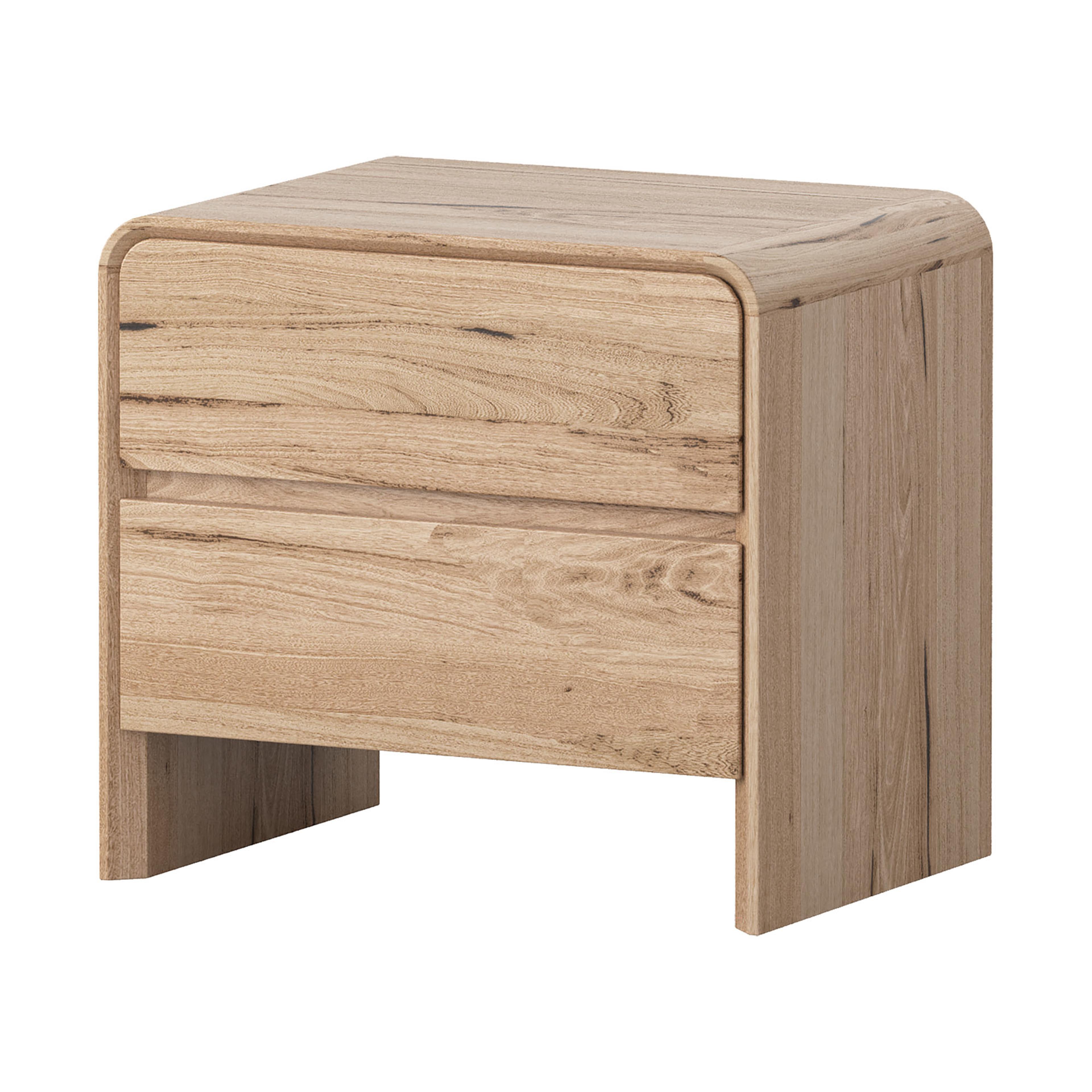 Product image of the  Lena Bedside Table (2 Drawer), Natural from Forty Winks