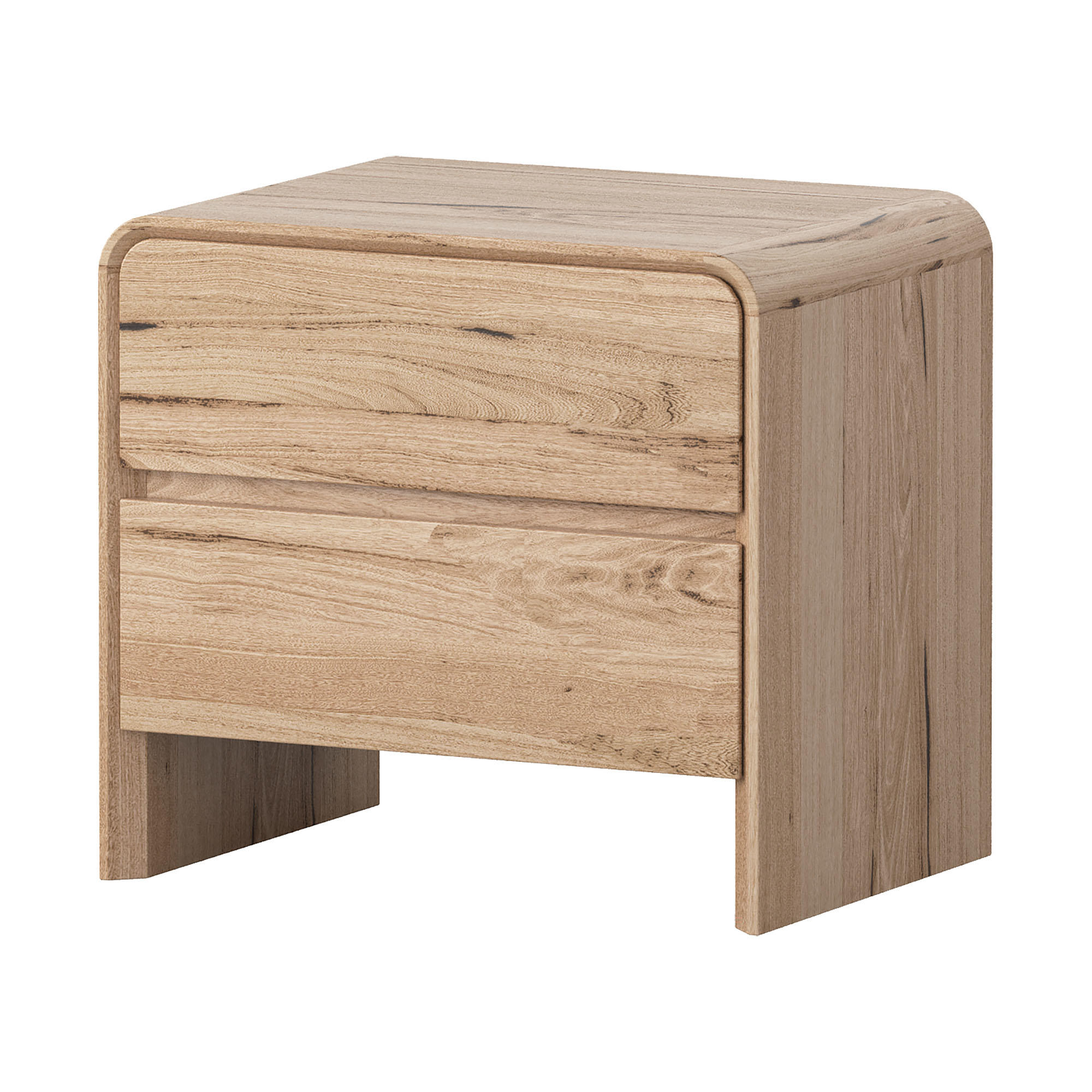 Product image of the  Lena Bedside Table (2 Drawer), Natural from Forty Winks
