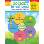Evan-Moor Educational Publishers Social and Emotional Learning Activities, Grades PreK-K EMC6095