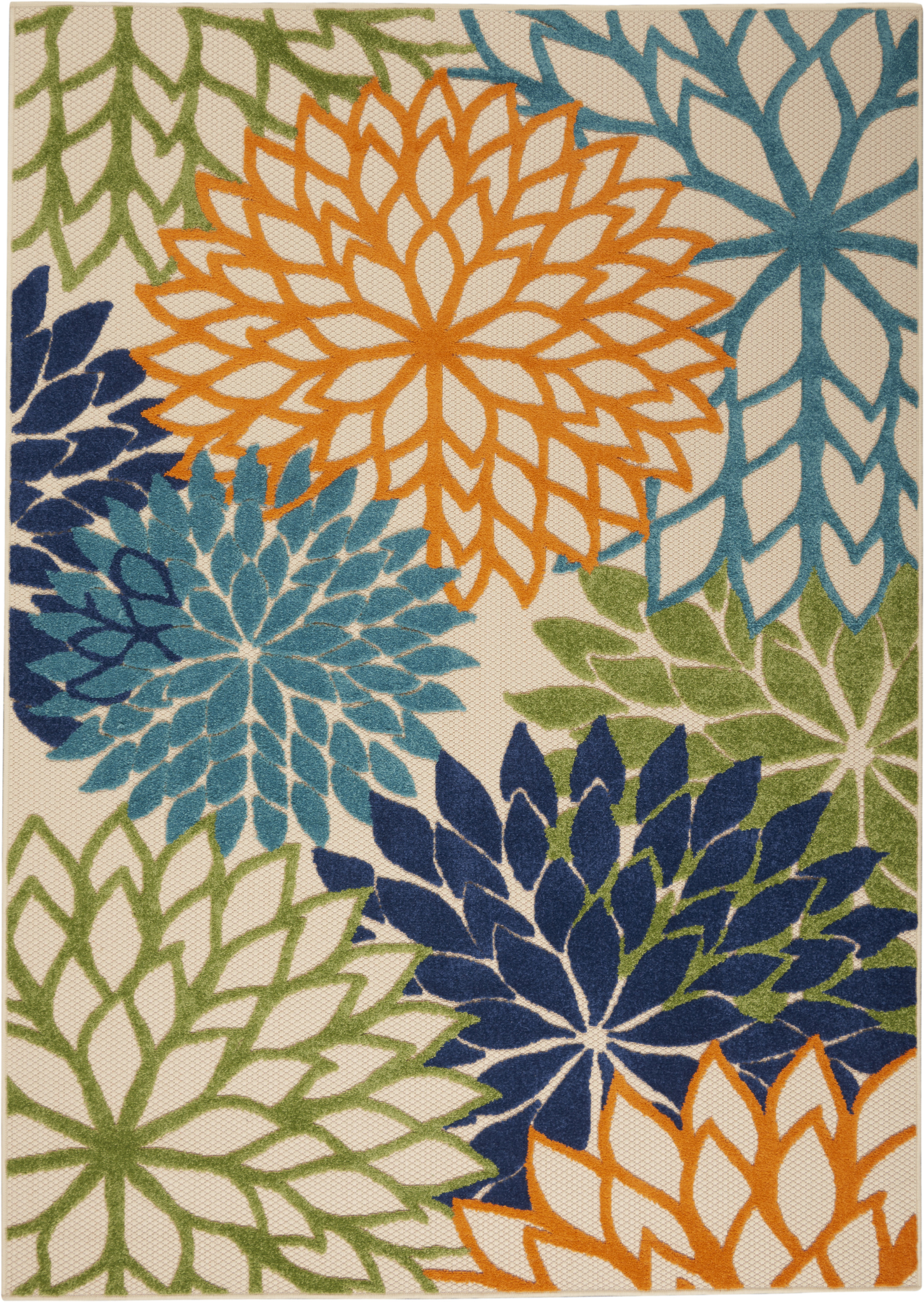Nourison Aloha 6' x 9' Multicolor Tropical Rug