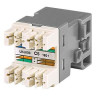 Cat 6 T568A/T568B Unshielded Modular Jack No Dust Cover Gray