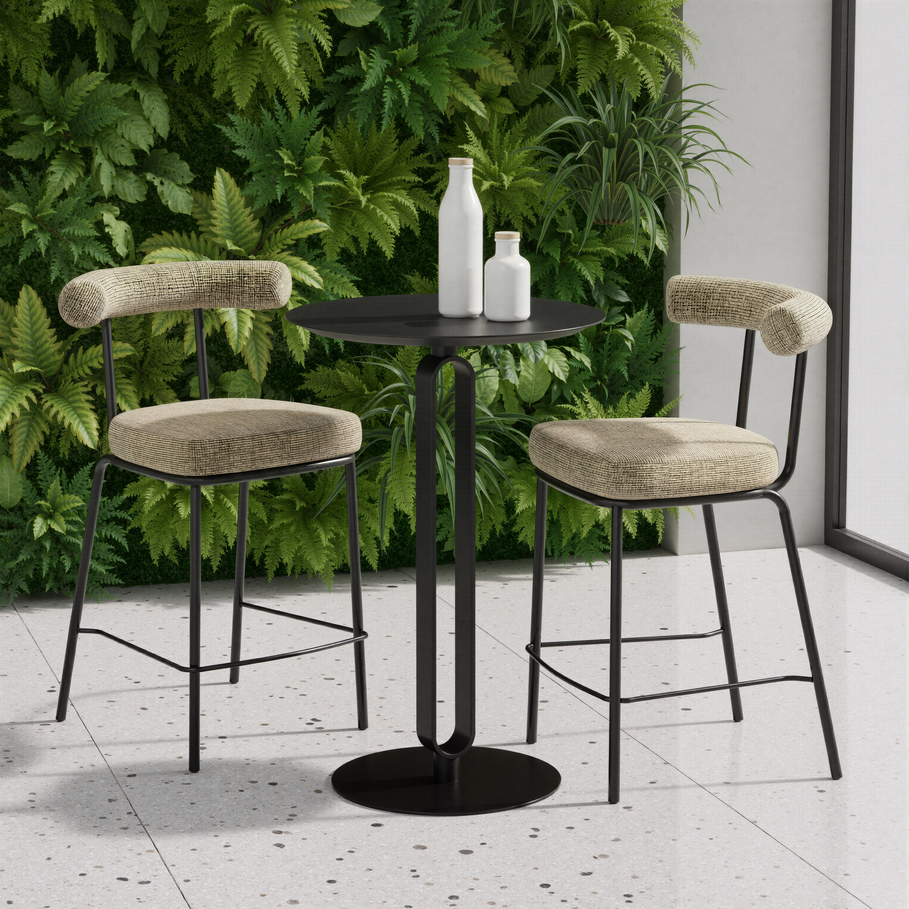 Kede Counter Stool Green Tweed product image