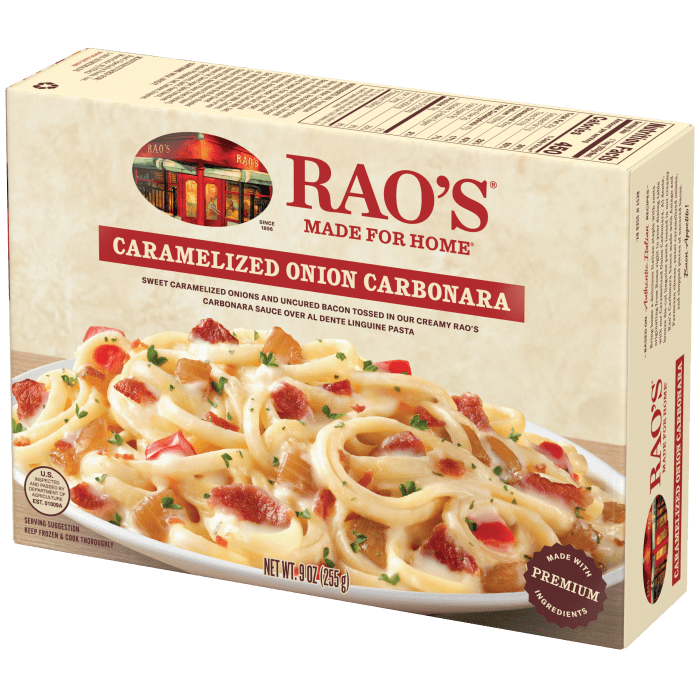 Caramelized Onion Carbonara Frozen Meal, 9 oz - Right angle Image