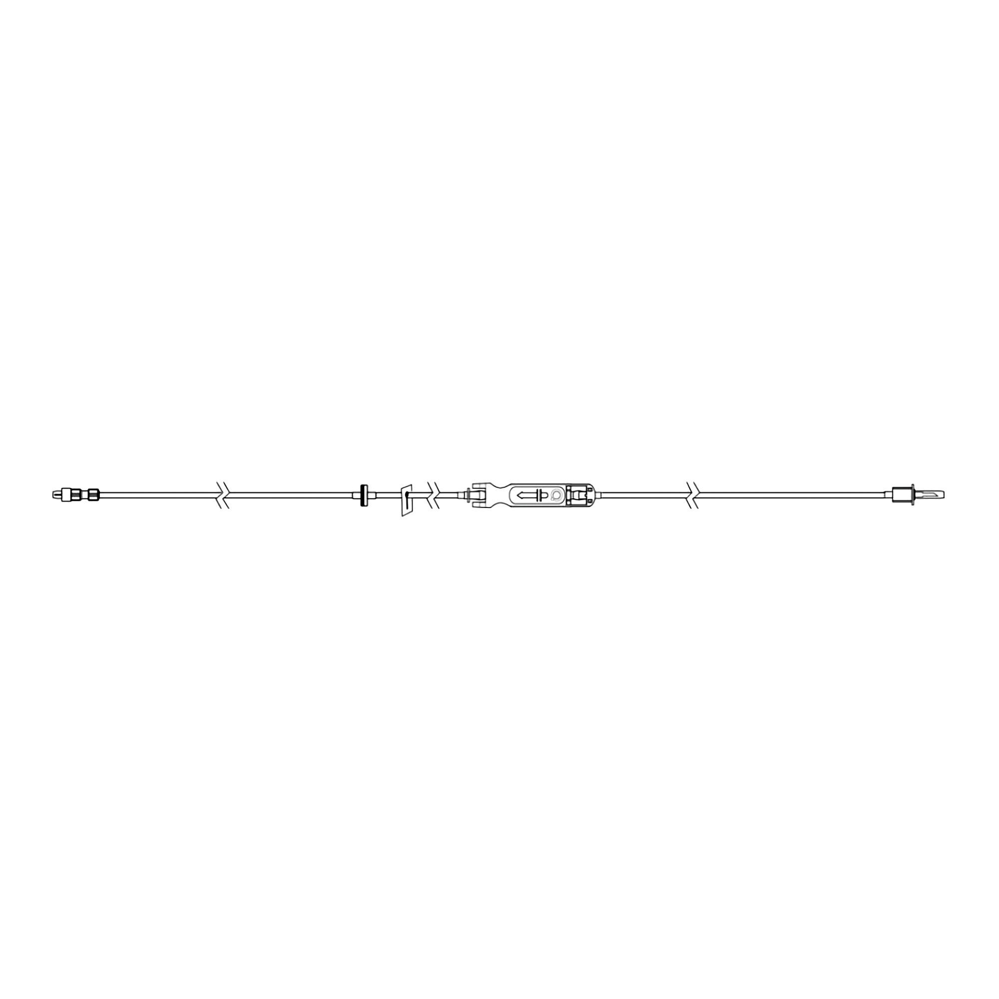 Eitan Group North America ADMIN SET, VNTD/N/VNTD DRIP CHAMBER W/O NDL 112.80" (20/CS)
