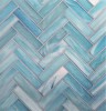 Shibui Zinc 1×4 Herringbone Mosaic Silk