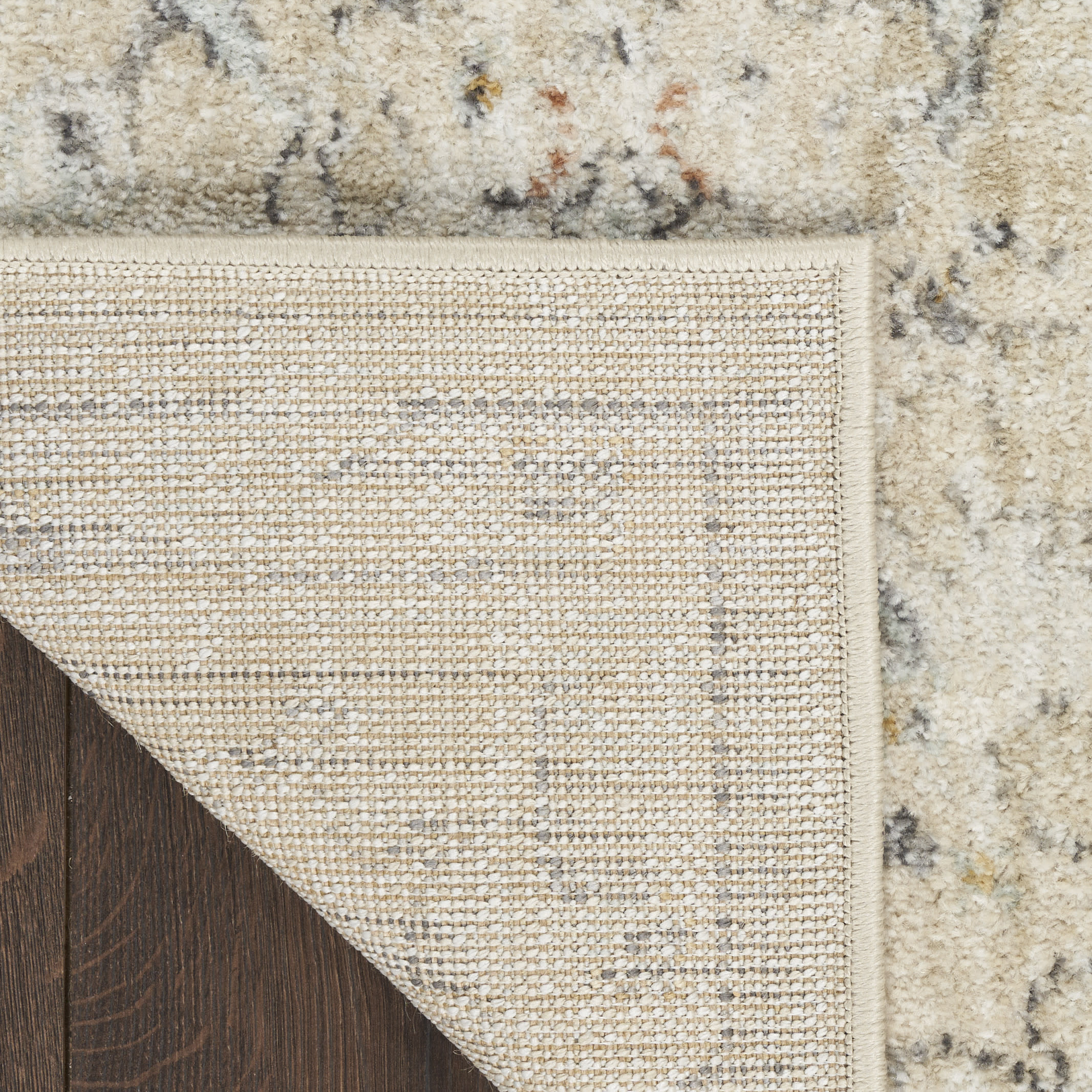Nourison Oushak Home 2' x 4' Cream Vintage Indoor Rug