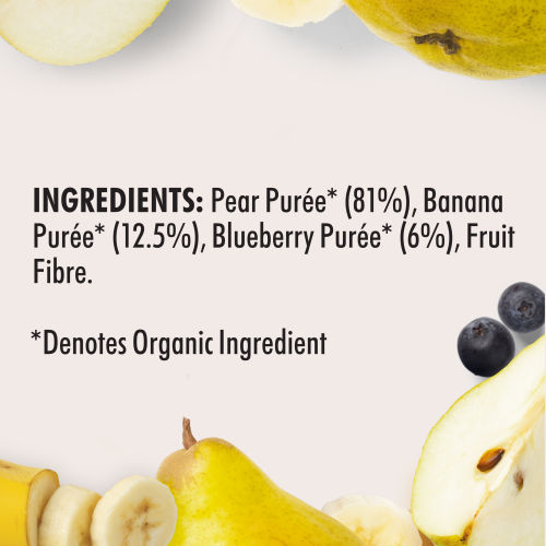  Wattie's® Organic Juicy Pear with Banana & Blueberries 120g 4-6+ months 