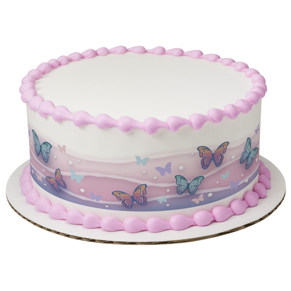 Fluttering Butterflies PhotoCake® Edible Image® Strips
