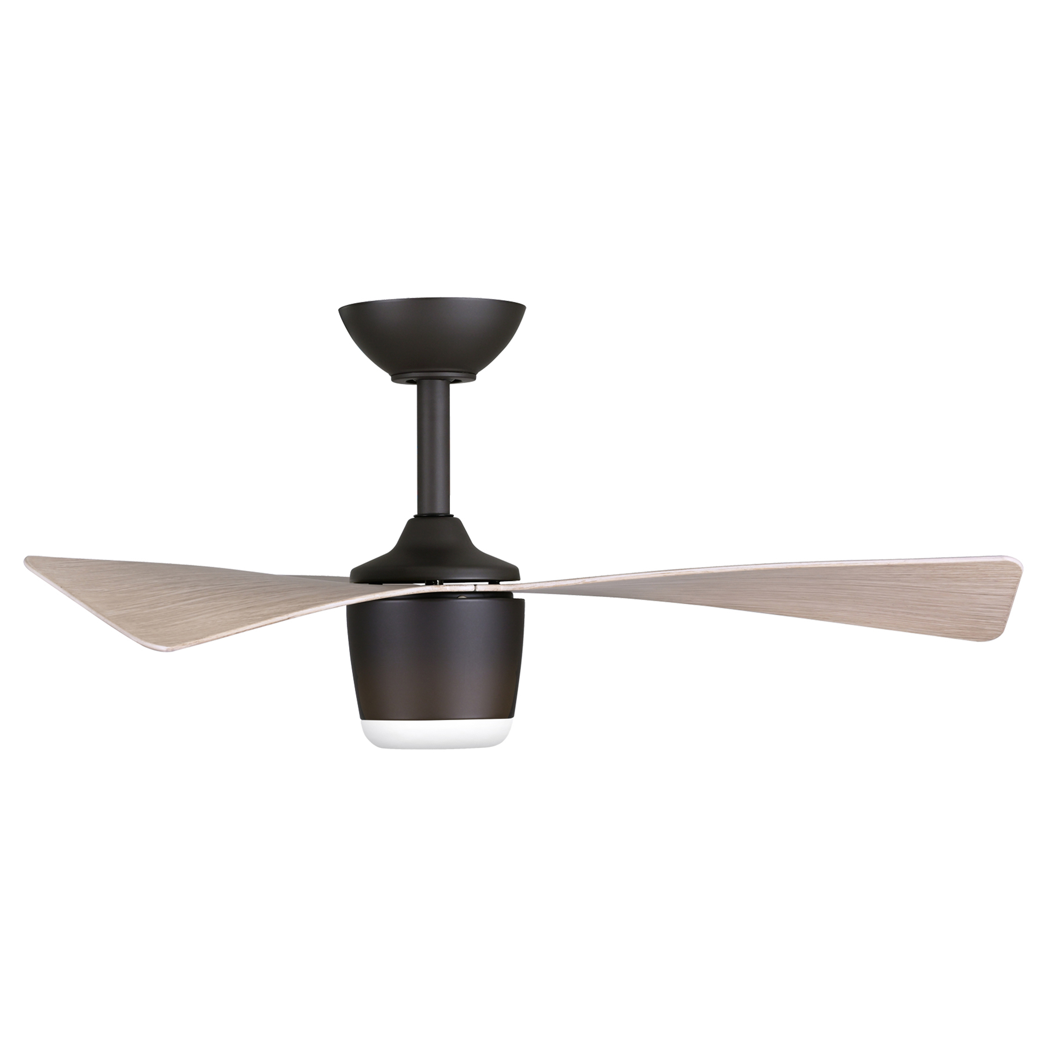 The Elavan 36" combines efficient DC motor technology with integrated LED lighting in a low-profile design ideal for rooms with standard ceiling heights. Energy Star certified with indoor/outdoor versatility. - alternate view
