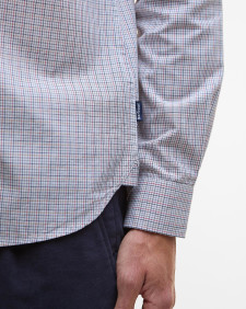 Carlton Tattersall Tailored Long-Sleeved Shirt 