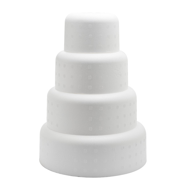 Round Edge Styrofoam 8" x 4" Cake Form