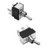 Bat Handle Type DPDT Toggle Switch With Screw Terminals, (ON)-OFF-(ON) Momentary Contact