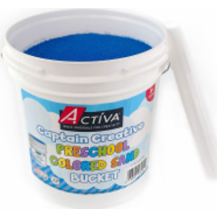 Preschool Colored Sand, Sand Art, Dark Blue, 12 lb Bucket