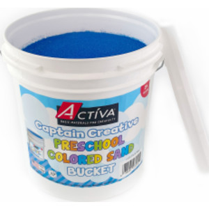 Preschool Colored Sand, Sand Art, Dark Blue, 12 lb Bucket