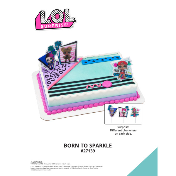 L.O.L. SURPRISE!™ Born To Sparkle The Magic of Cakes® Icing Only Page