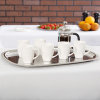 23 ½-inch Elegant Reflections oblong stainless steel serving tray