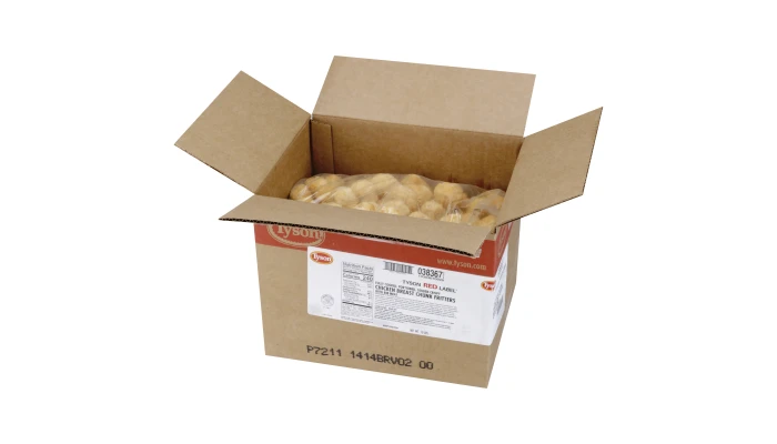 Tyson Red Label® Fully Cooked Golden Crispy Select Cut Chicken Breast Chunk Fritters_image_4