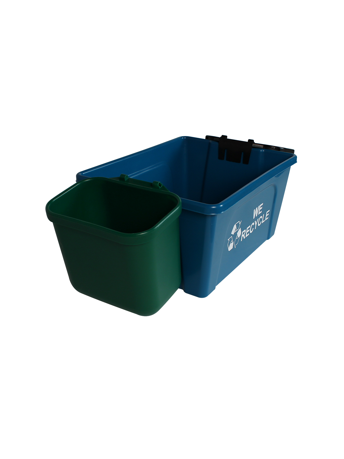 OFFICE COMBO – Triple – Kit – Deskside – Mobius Loop-We Recycle – Blue-Green-Black