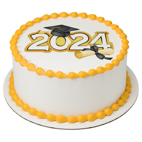 Traditional 2024 Grad PhotoCake® Edible Image®