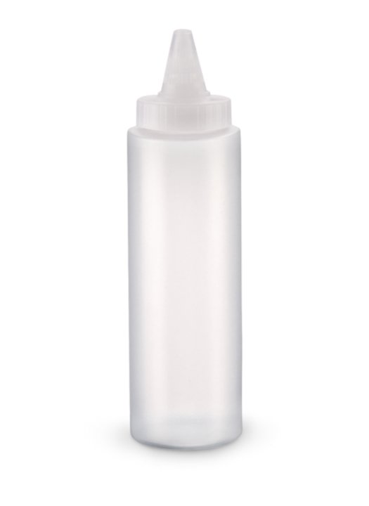 8-ounce Traex® Color Mate clear closeable single-tip squeeze dispenser