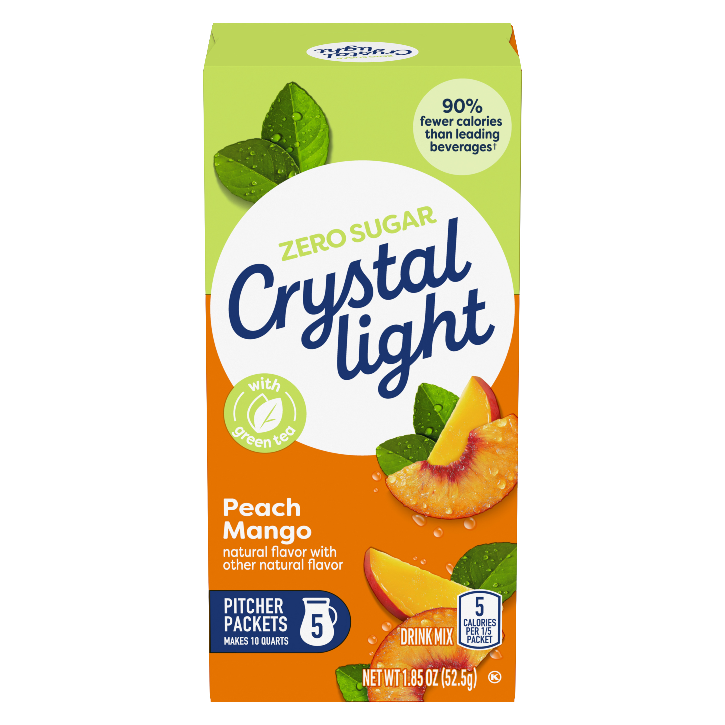 Peach Mango Green Tea Naturally Flavored Powdered Drink Mix