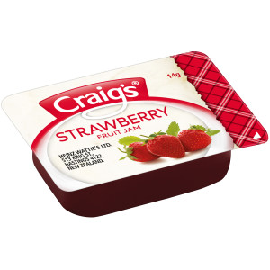 craig's® strawberry jam portion 300 x 14g image