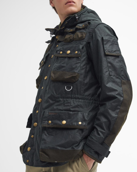 Barbour x TO KI TO Wachsjacke Military