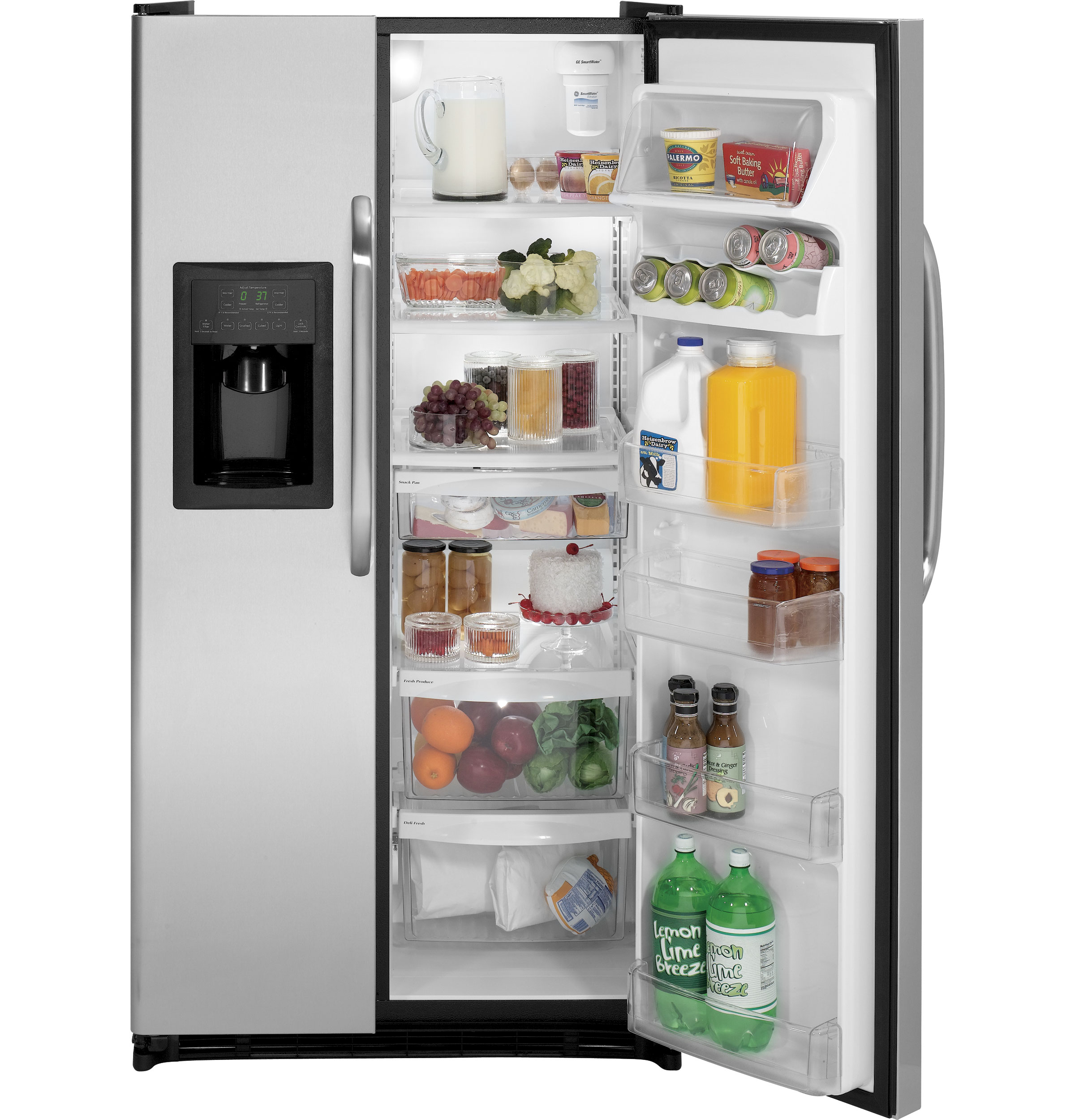 GE® ENERGY STAR® 25.0 Cu. Ft. Side-By-Side Refrigerator with Dispenser