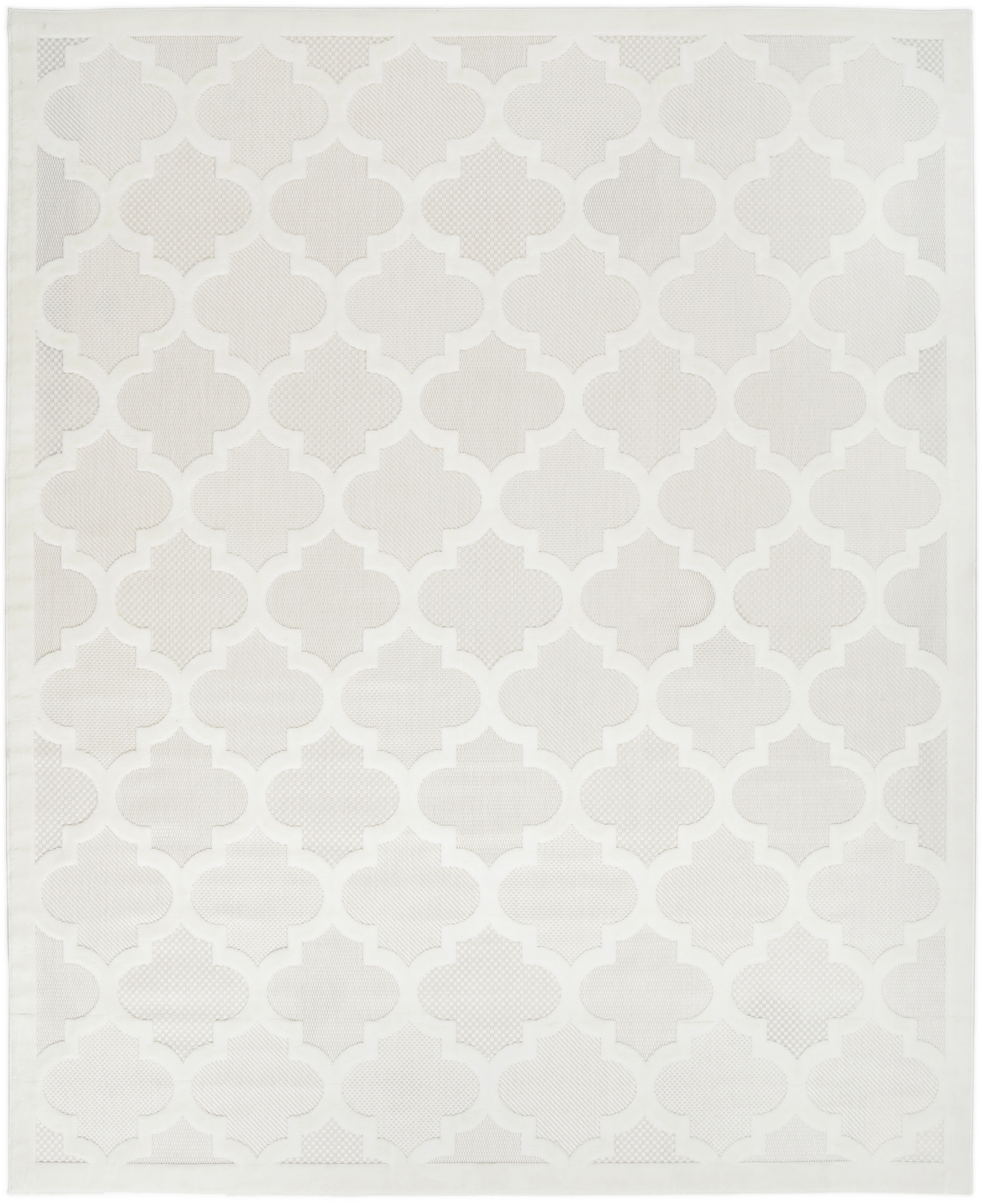 Nourison Easy Care 8' x 10' Ivory White Modern Rug