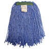 Hillyard, Pearl® Microfiber Cut-End Wet Mop Head with 1.25" Headband, Medium, Blue