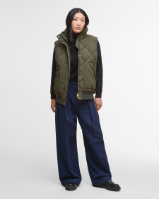 Weste Becky Olive/Ancient Tartan