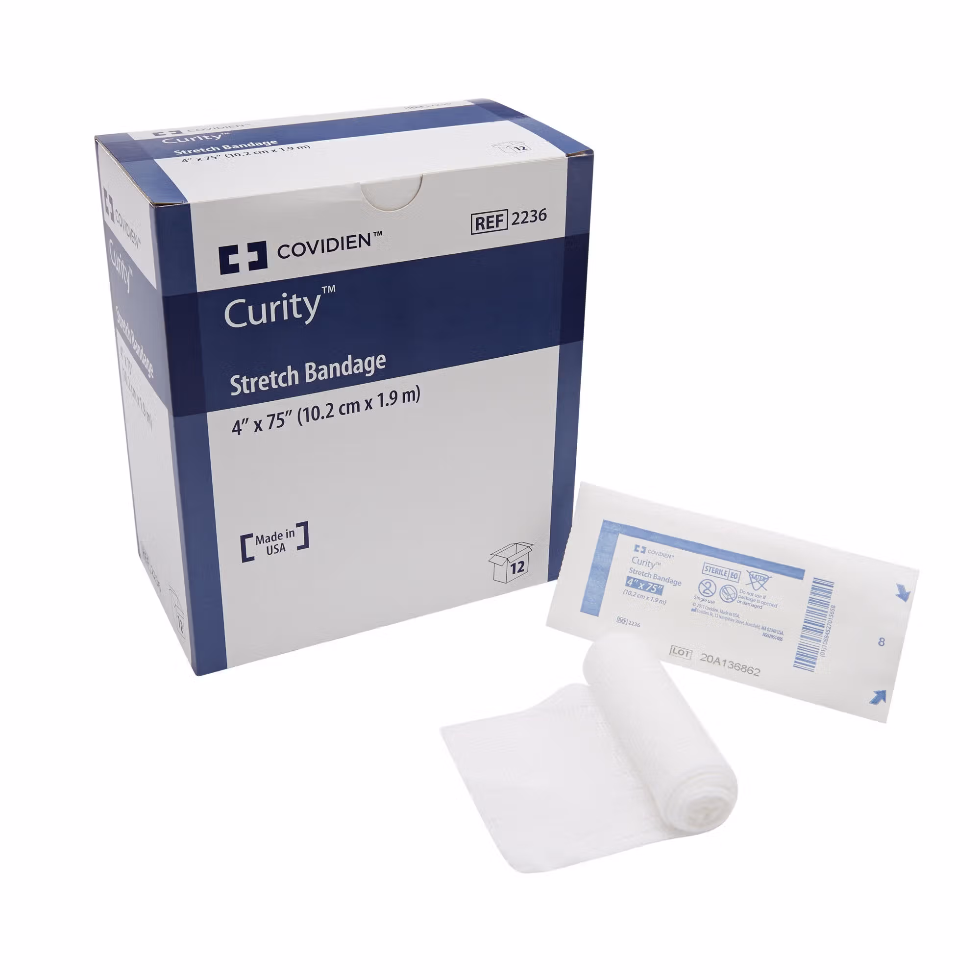 Curity™ Sterile Conforming Bandage, 4 x 75 Inch, One-Ply